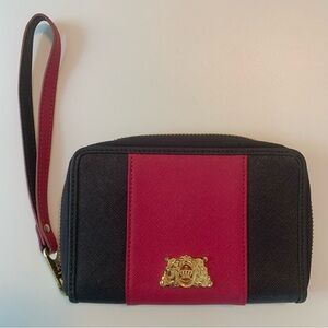 Juicy Couture Navy Blue‎ & Pink Zip Wallet Wristlet New without tags